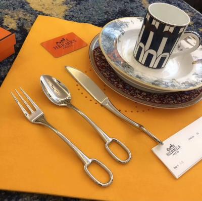 wholesale quality hermes cutlery set of 3 pcs